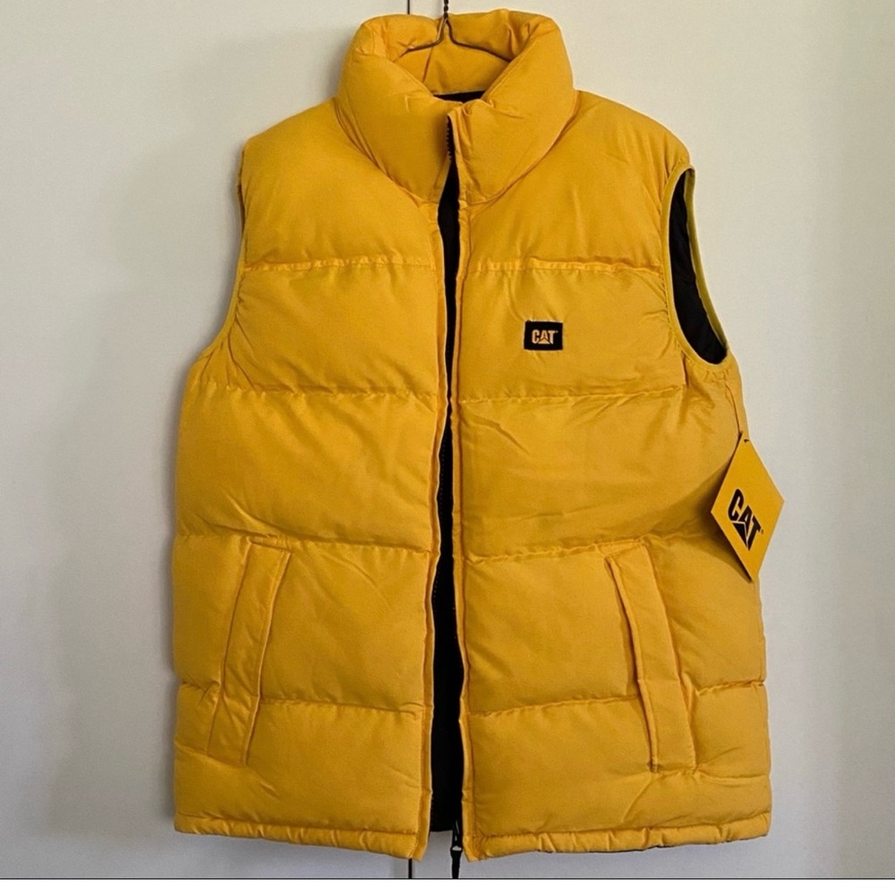 CAT winter puffer vest,